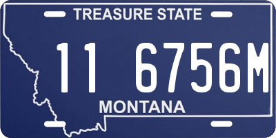 MT license plate 116756M