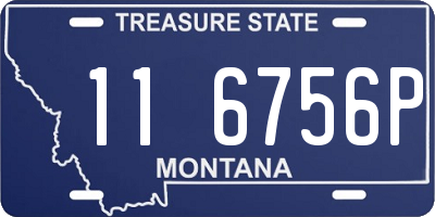 MT license plate 116756P