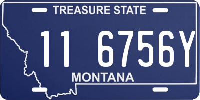 MT license plate 116756Y