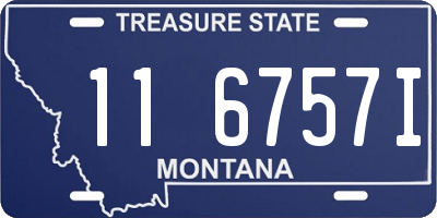 MT license plate 116757I