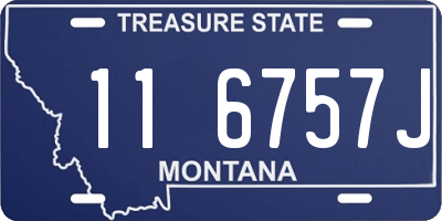MT license plate 116757J