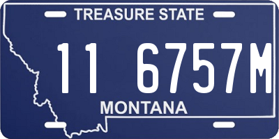 MT license plate 116757M