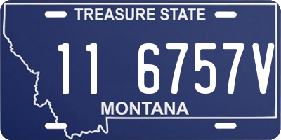 MT license plate 116757V