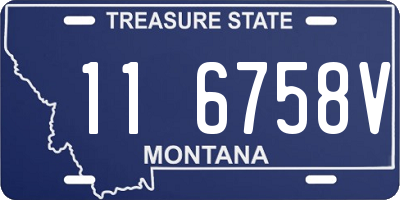 MT license plate 116758V