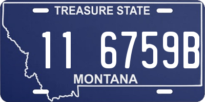 MT license plate 116759B