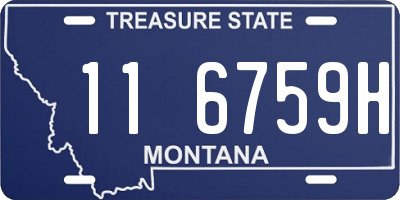 MT license plate 116759H