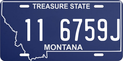 MT license plate 116759J
