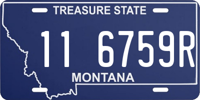 MT license plate 116759R