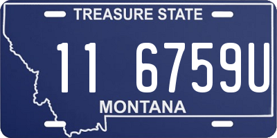 MT license plate 116759U