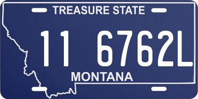 MT license plate 116762L