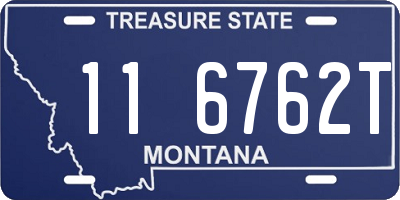 MT license plate 116762T