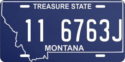 MT license plate 116763J