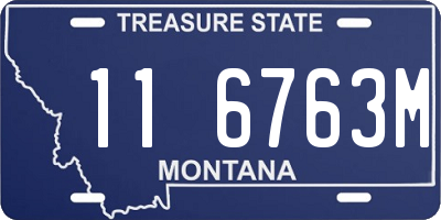MT license plate 116763M