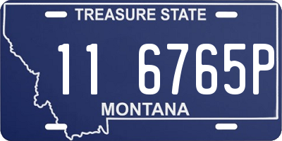 MT license plate 116765P