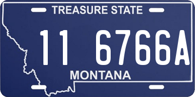 MT license plate 116766A