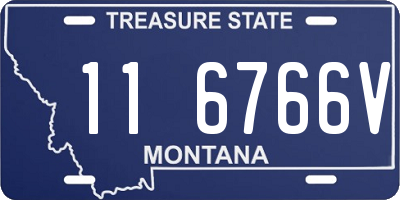 MT license plate 116766V