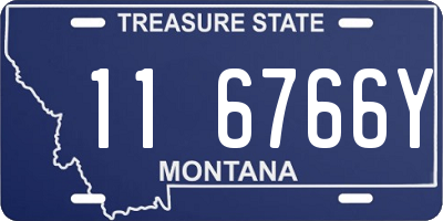 MT license plate 116766Y
