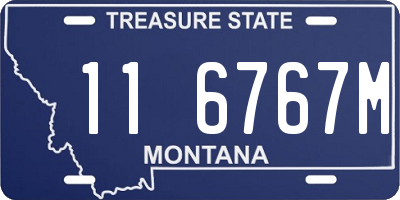 MT license plate 116767M