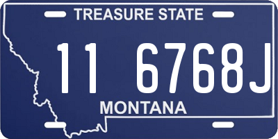 MT license plate 116768J