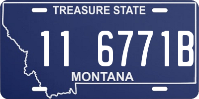 MT license plate 116771B