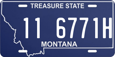 MT license plate 116771H
