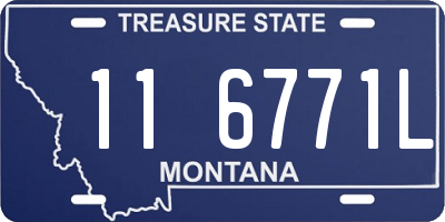 MT license plate 116771L