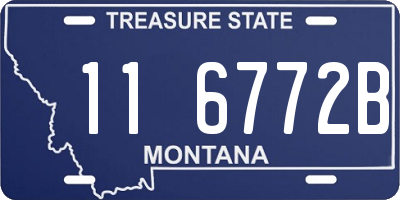 MT license plate 116772B