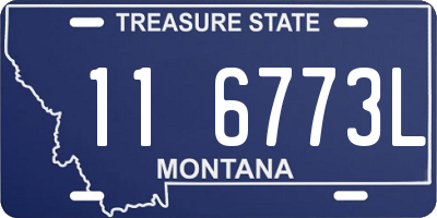 MT license plate 116773L