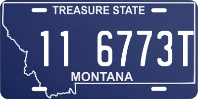 MT license plate 116773T