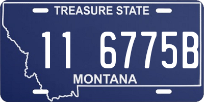 MT license plate 116775B