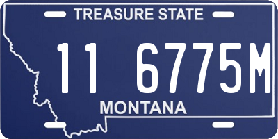 MT license plate 116775M