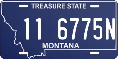 MT license plate 116775N