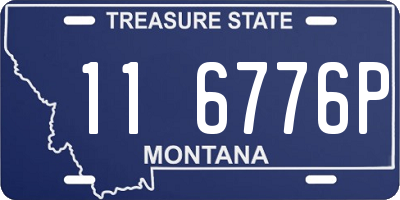 MT license plate 116776P
