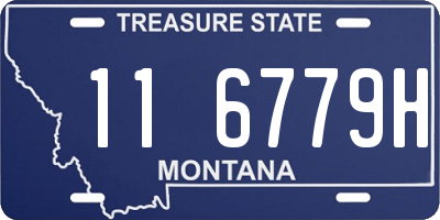 MT license plate 116779H