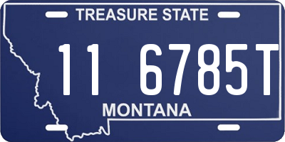 MT license plate 116785T