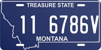 MT license plate 116786V