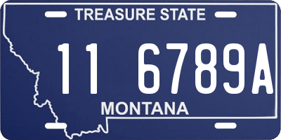 MT license plate 116789A