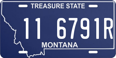 MT license plate 116791R