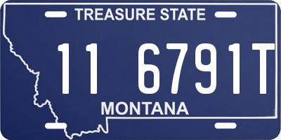 MT license plate 116791T