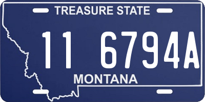 MT license plate 116794A