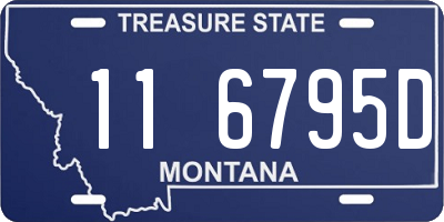 MT license plate 116795D