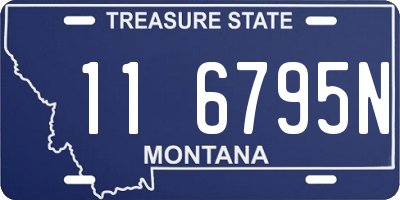 MT license plate 116795N