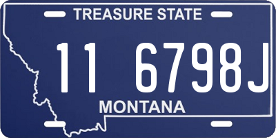 MT license plate 116798J