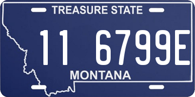 MT license plate 116799E