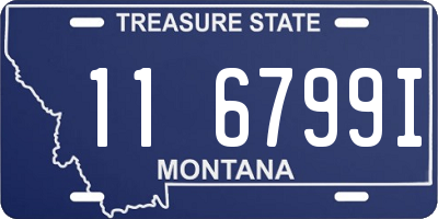 MT license plate 116799I