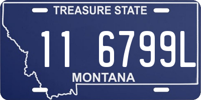 MT license plate 116799L