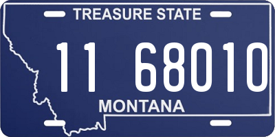 MT license plate 116801O