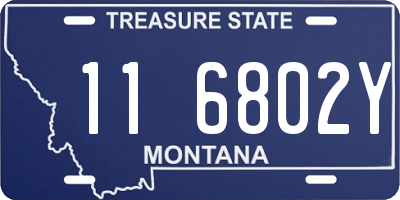 MT license plate 116802Y