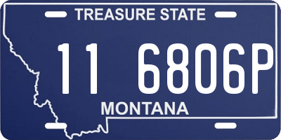 MT license plate 116806P
