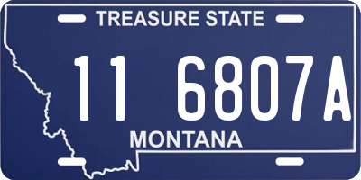 MT license plate 116807A